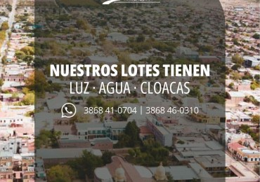 Lote esquina a 5 cuadras de la Plaza